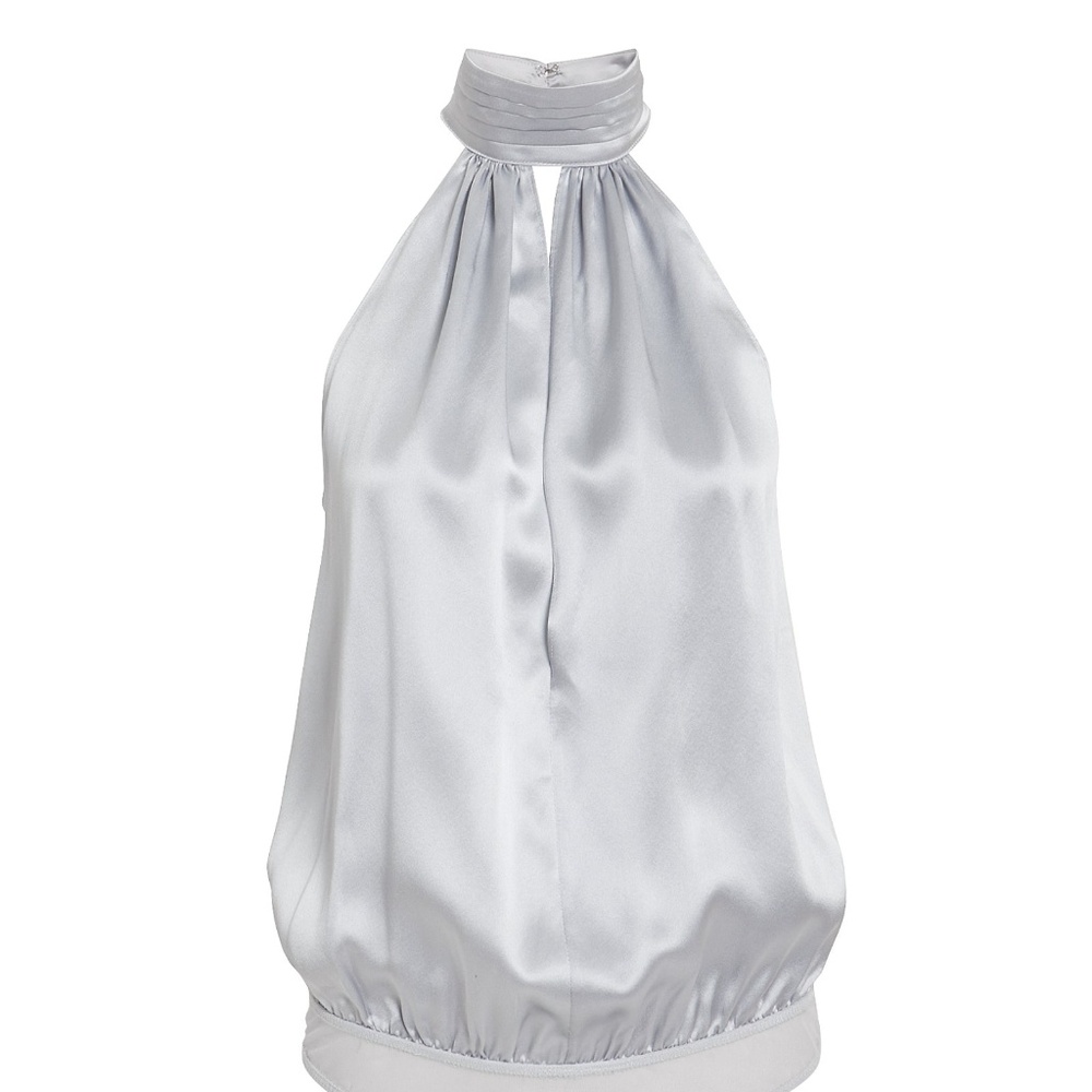 NWT Fleur du Mal | Silk Keyhole Draped Bodysuit